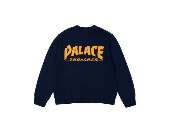 Palace x Trasher Sweater Navi