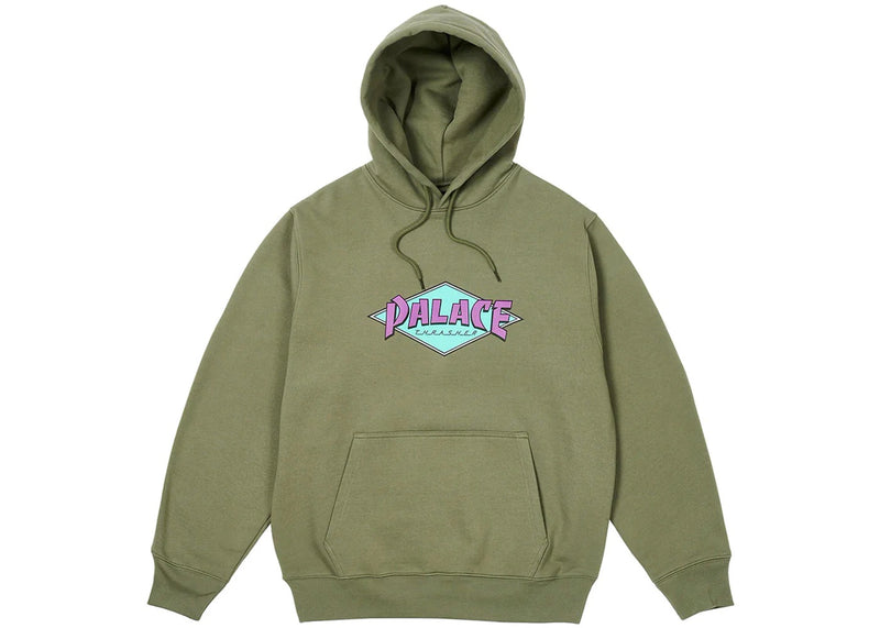 Palace x Thrasher Hood Olive