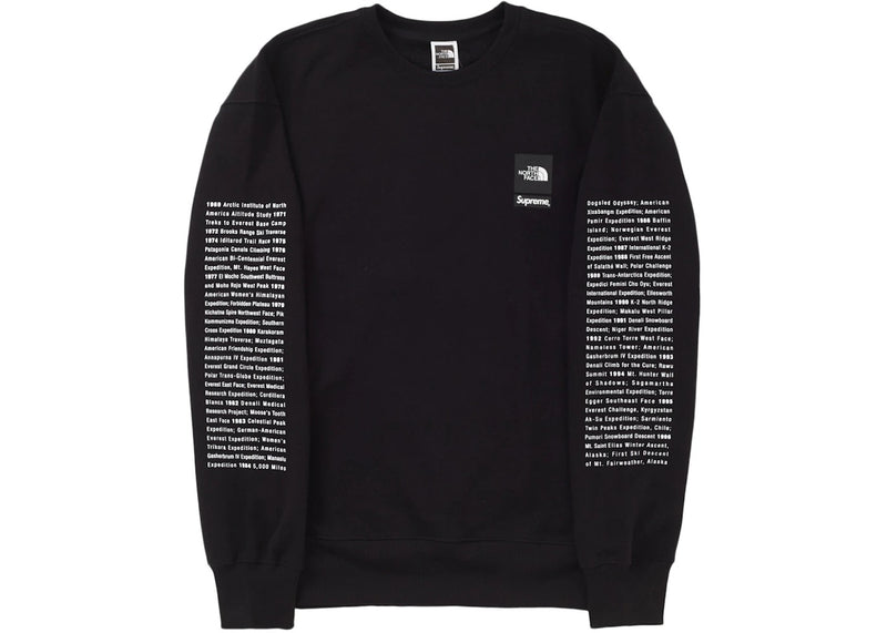 Supreme The North Face Crewneck Black Set